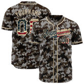 Custom National Flag Camo Fans Special Edition Authentic Vintage Baseball Jersey Streewear